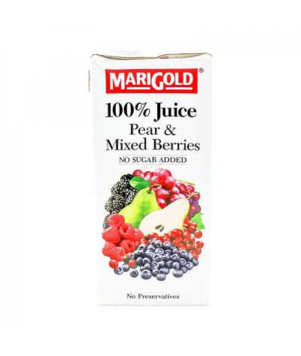 MARIGOLD 100% JUICE PEARS & MIXED BERRIES 1L