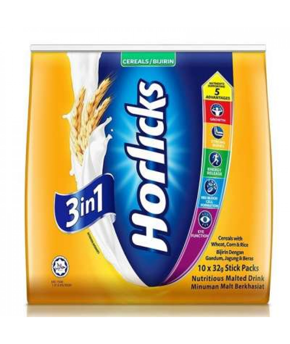 HORLICKS 3IN1 INSTANT CEREAL DRINK 32GX10