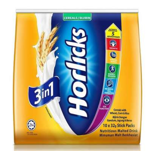 HORLICKS 3IN1 INSTANT CEREAL DRINK 32GX10