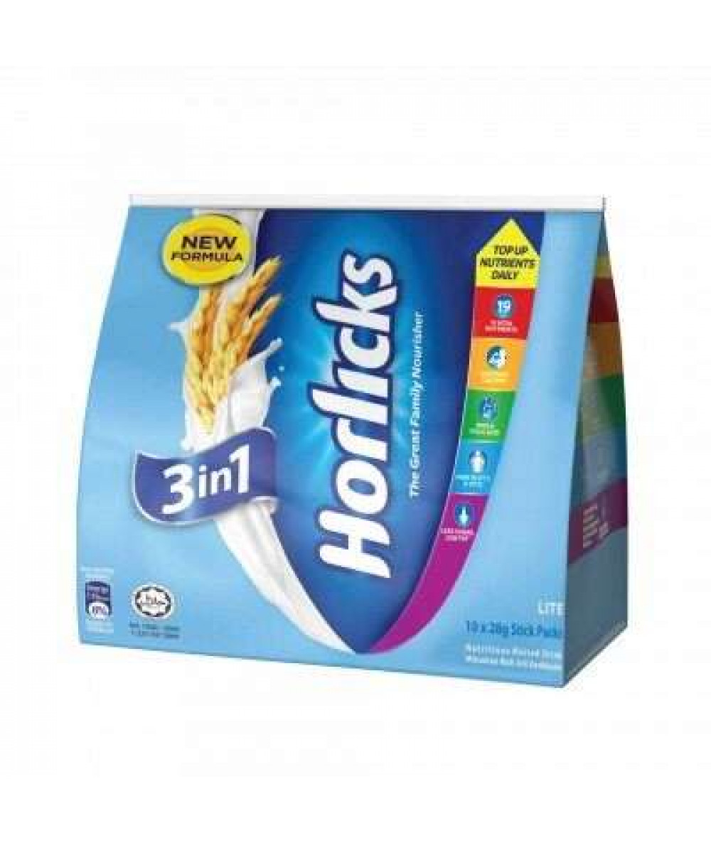 HORLICKS 3IN1 LITE 10X28G 