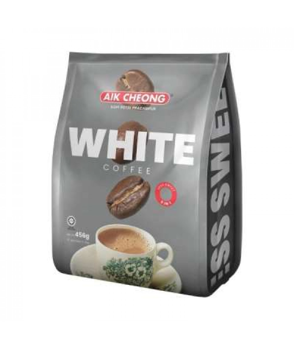 AIK CHEONG 3IN1 WHITE COFFEE LESS SUGAR 38GX12