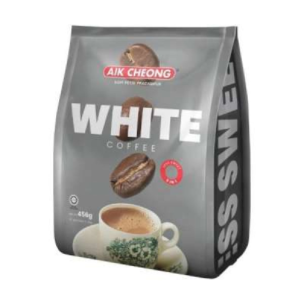 AIK CHEONG 3IN1 WHITE COFFEE LESS SUGAR 38GX12