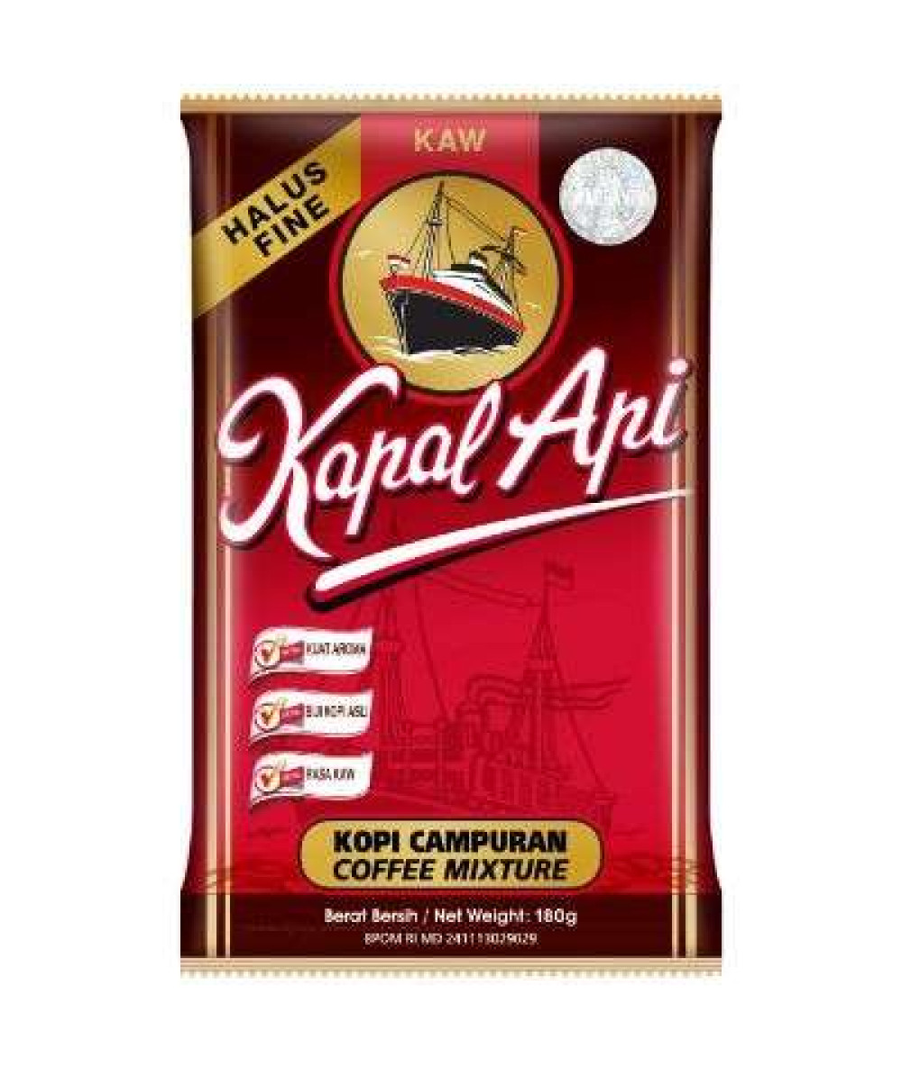 KAPAL API KOPI SERBUK-HALUS 180G