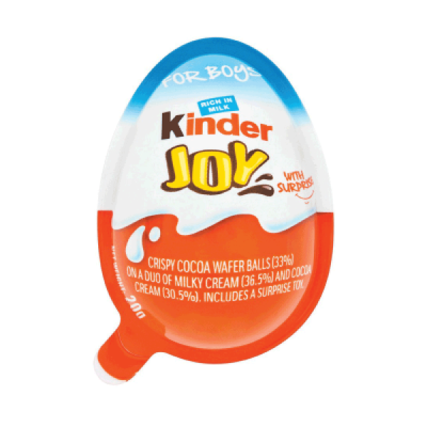 KINDER JOY EGG CHOCOLATE BLUE 20G