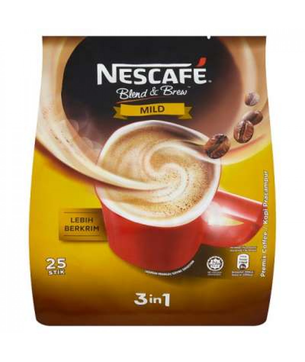 NESCAFE 3IN1 B&B MILD COFFEE 18GX25 (NR)