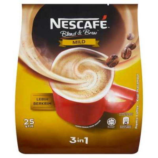 NESCAFE 3IN1 B&B MILD COFFEE 18GX25 (NR)