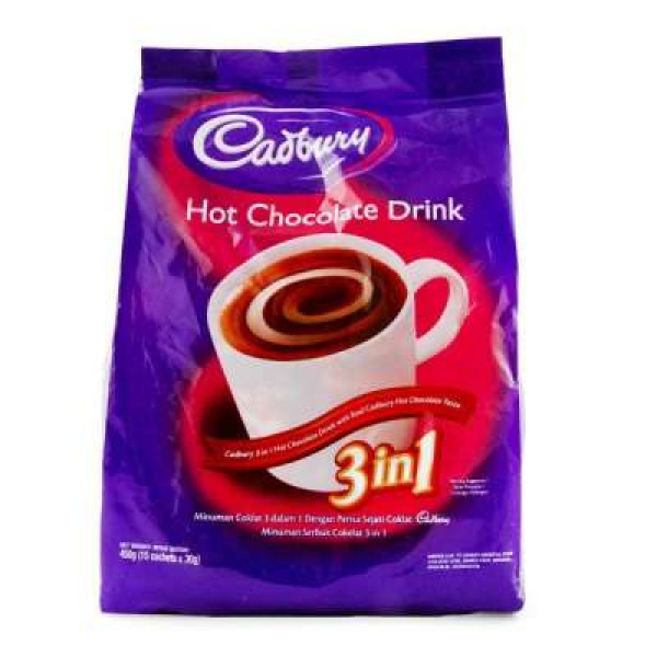 CADBURY 3IN1 HOT CHOC DRINK 30GX15