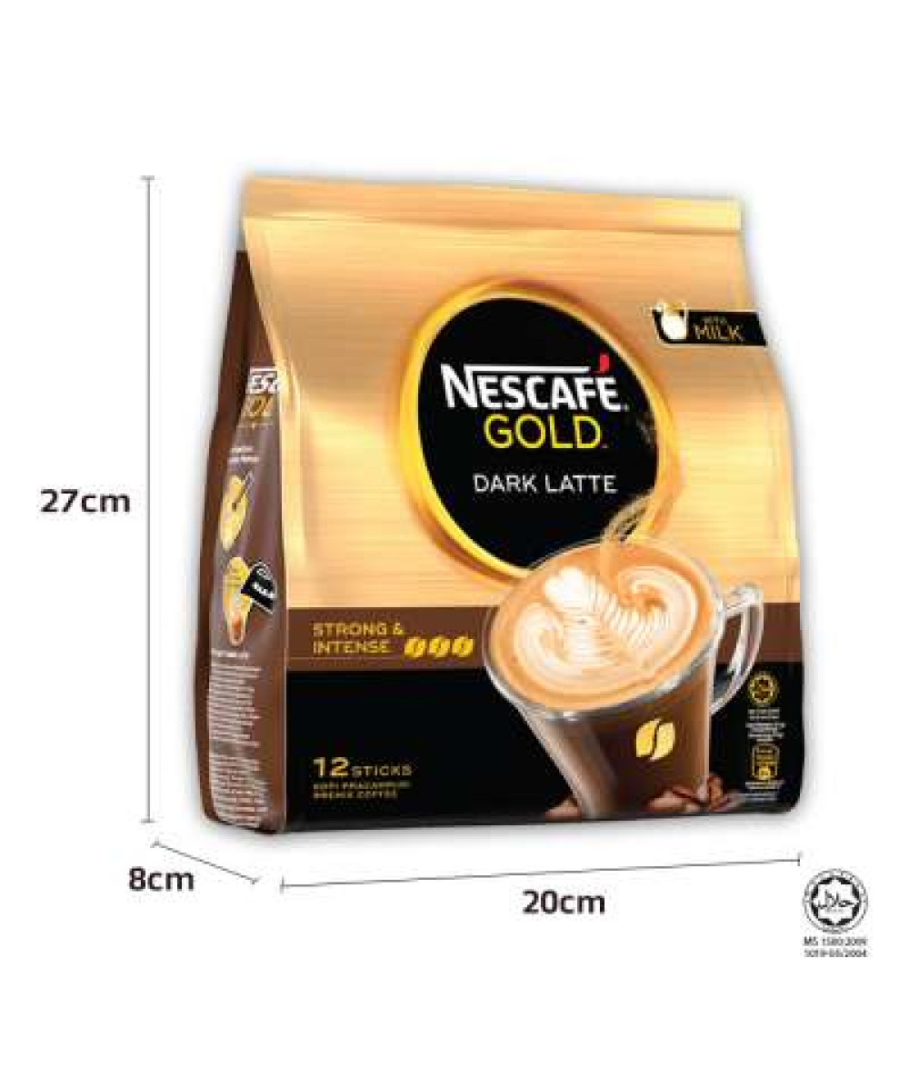 NESCAFE GOLD DARK LATTE 34GX12