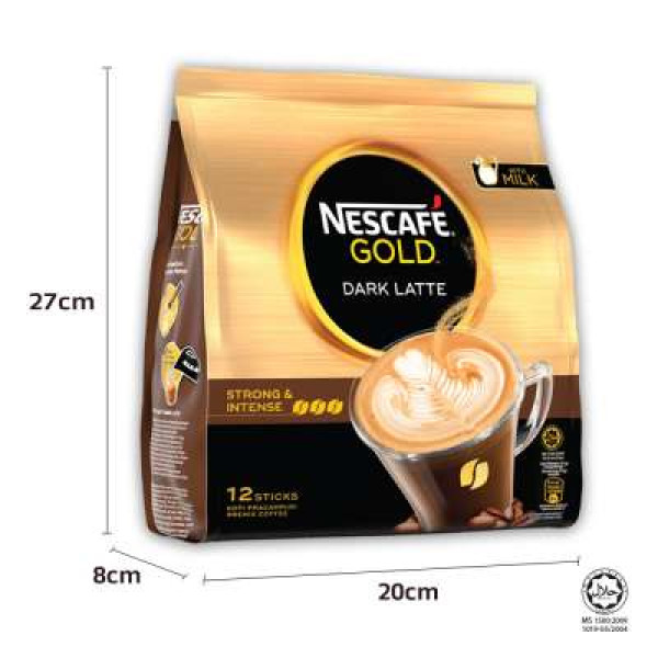 NESCAFE GOLD DARK LATTE 34GX12