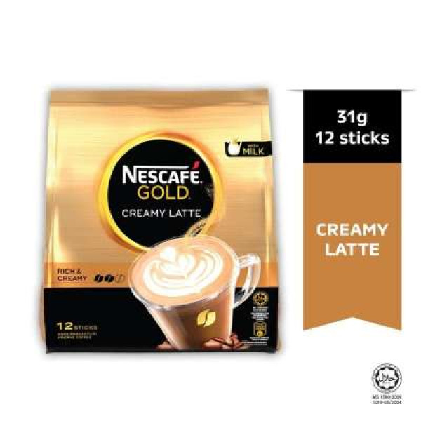 NESCAFE GOLD CREAMY LATTE 31GX12