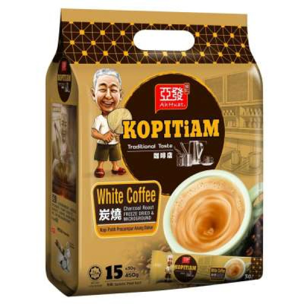 AH HUAT KOPITIAM WHITE COFFEE CHAR ROAST30GX15