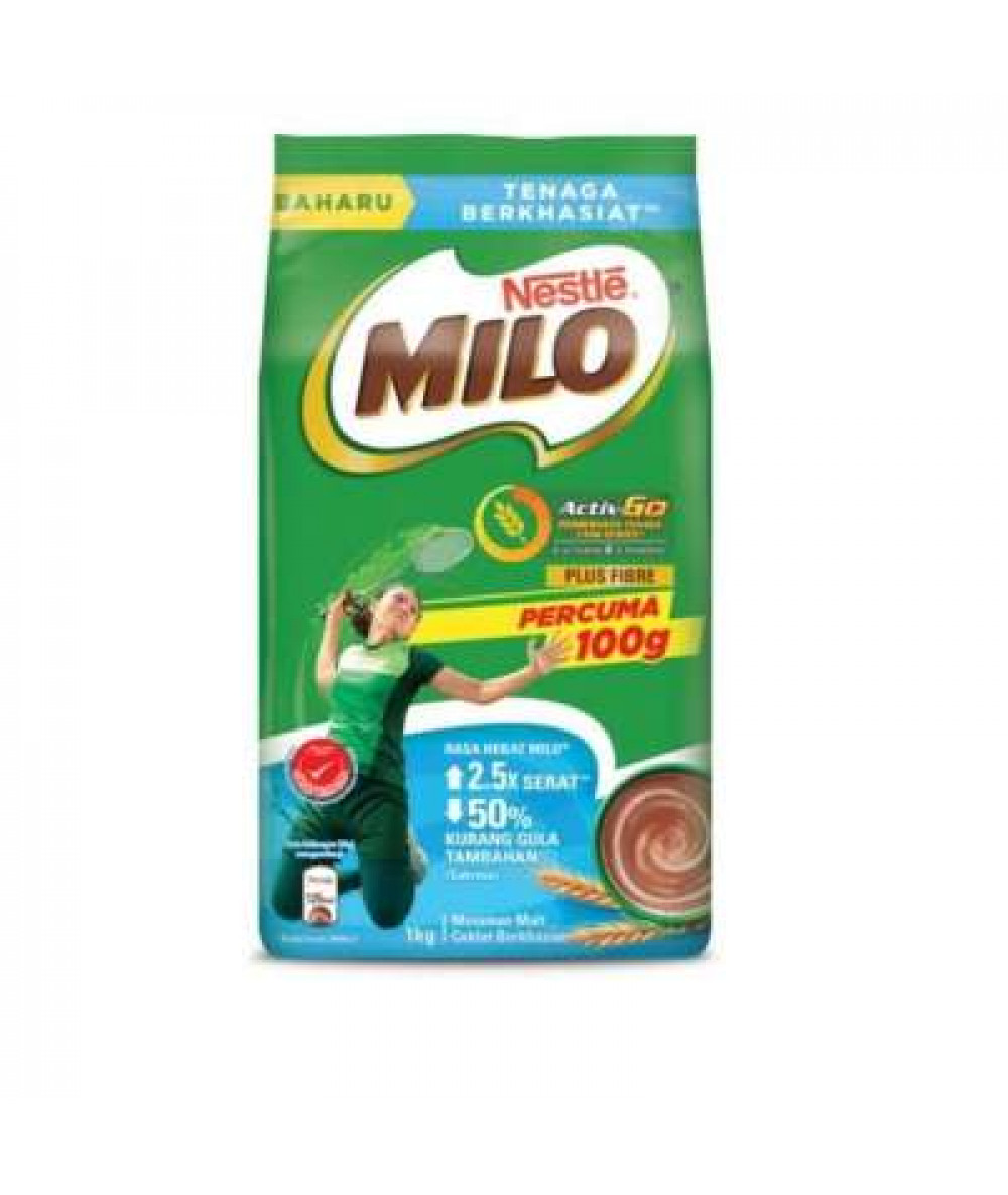 MILO ACTIV-GO PLUS FIBRE 900G (NR)