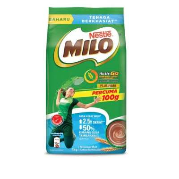 MILO ACTIV-GO PLUS FIBRE 900G (NR)