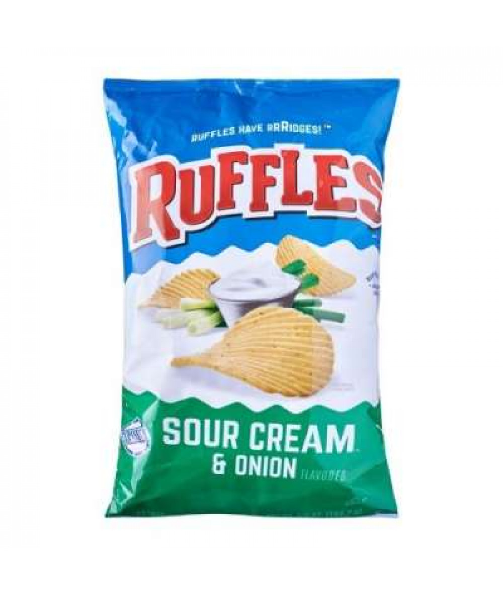 RUFFLES POTATO CHIPS CHEDDAR & SOUR CREAM 180G