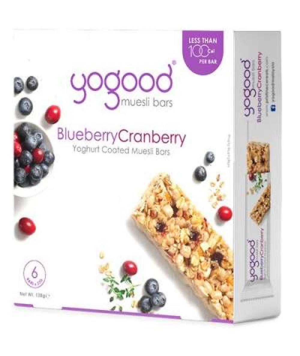 YOGOOD BLUEBERRY&CRANBERRY YOGHURT BAR 138G 