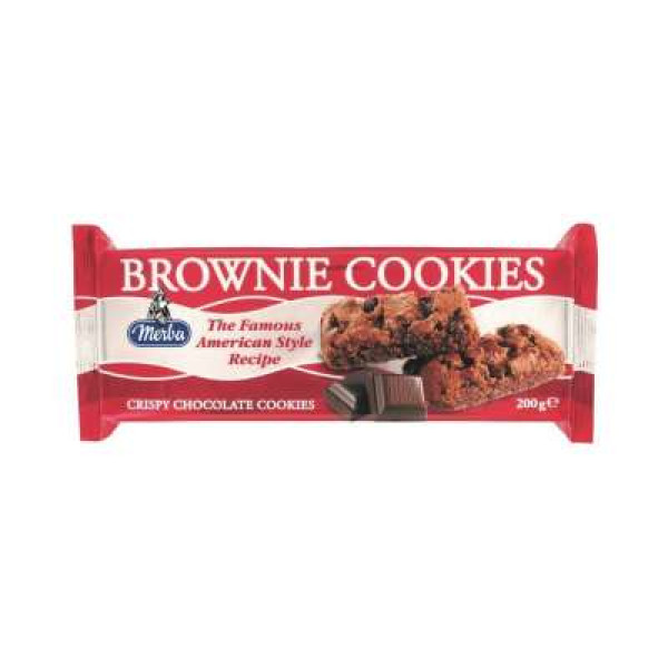 MERBA BROWNIE COOKIES 200G 