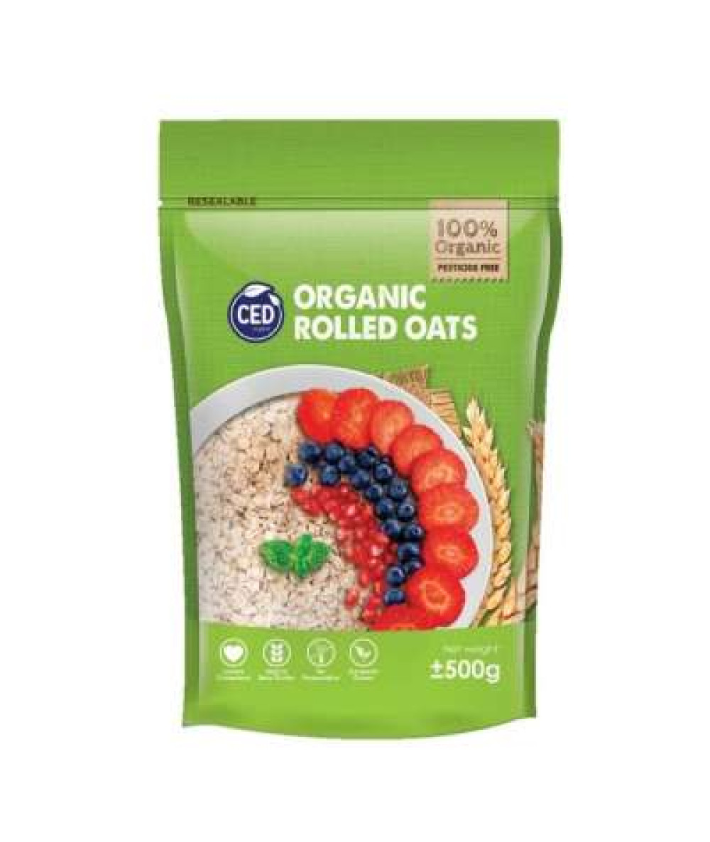 CED ORGANIC ROLLED OATS 450G