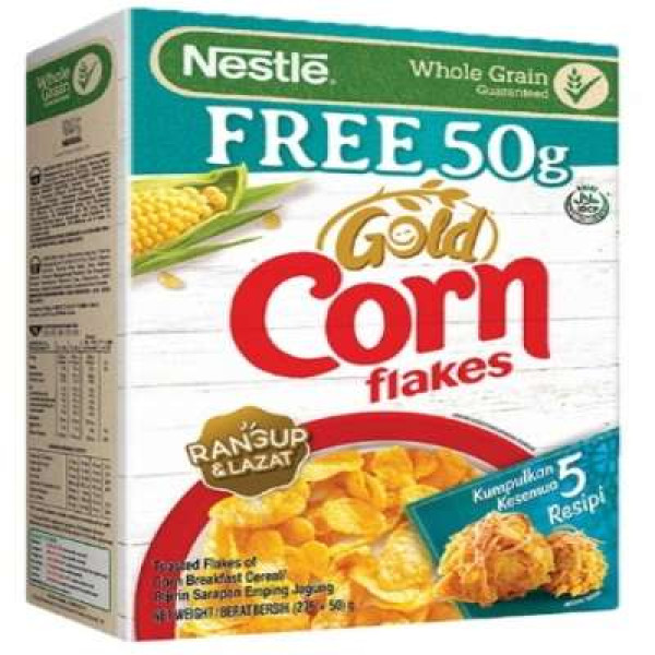 NESTLE GOLD CORN FLAKES CEREAL 275G+50G