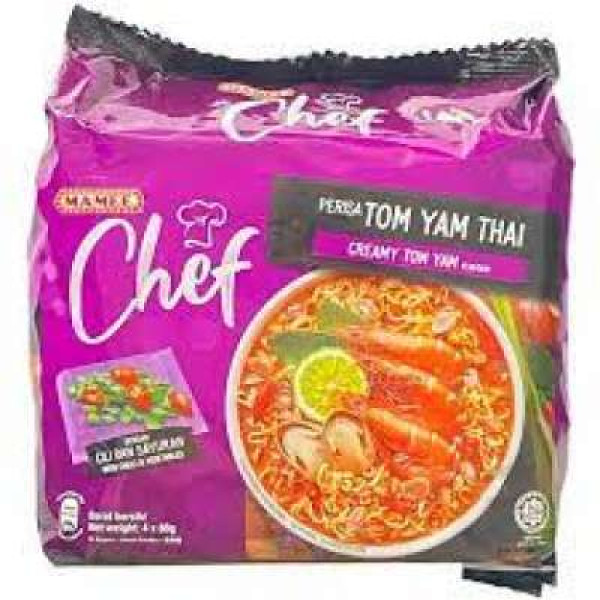 MAMEE CHEF INST NOODLES CREAMY TOMYAM 80GX4