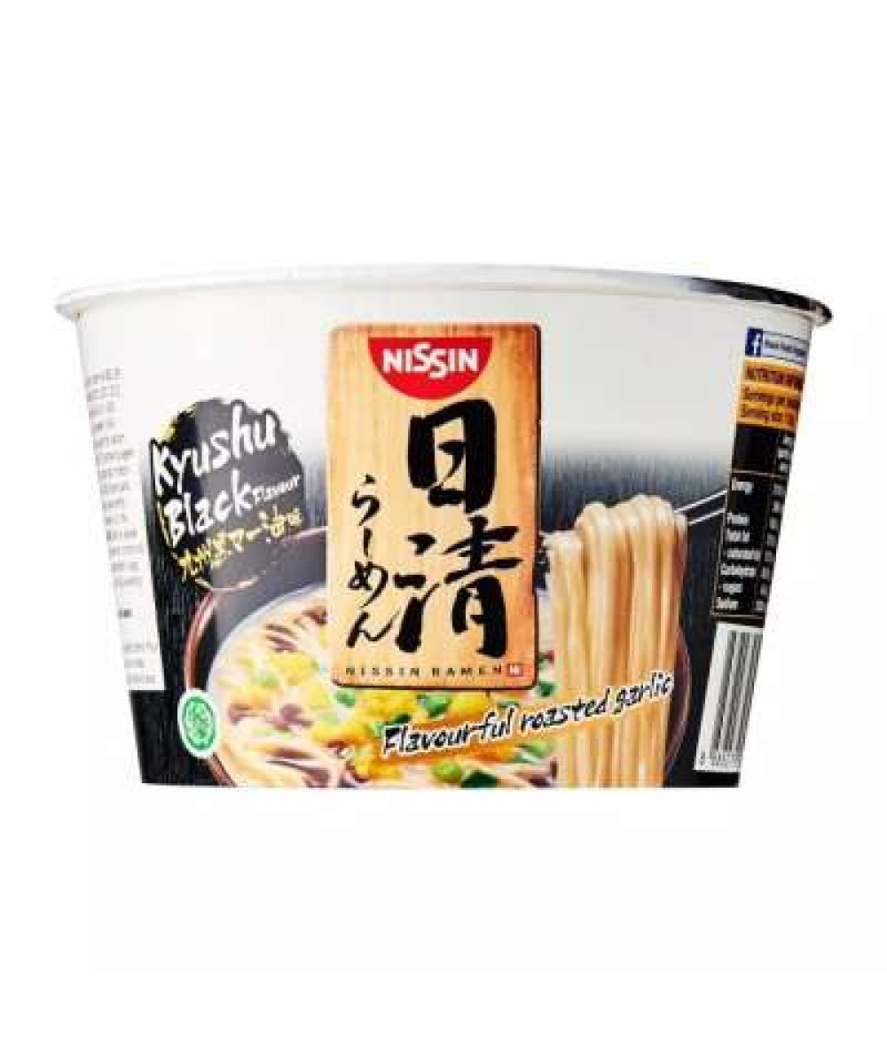 NISSIN JAPANESE RAMEN BOWL KYUSHU BLK 110G