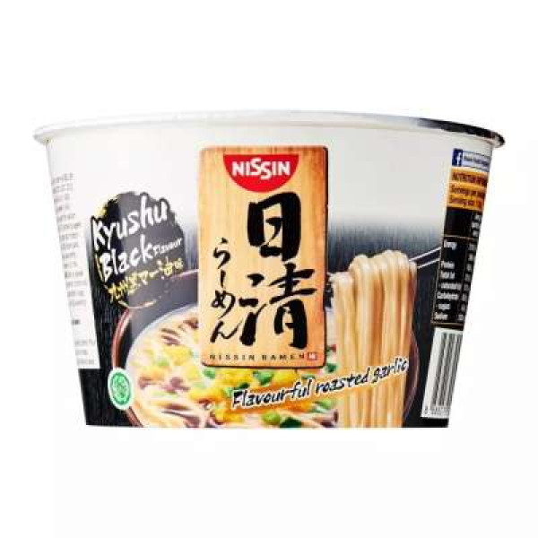 NISSIN JAPANESE RAMEN BOWL KYUSHU BLK 110G