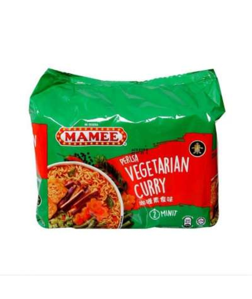 MAMEE INSTANT NOODLES VEGETARIAN CURRY 78GX5