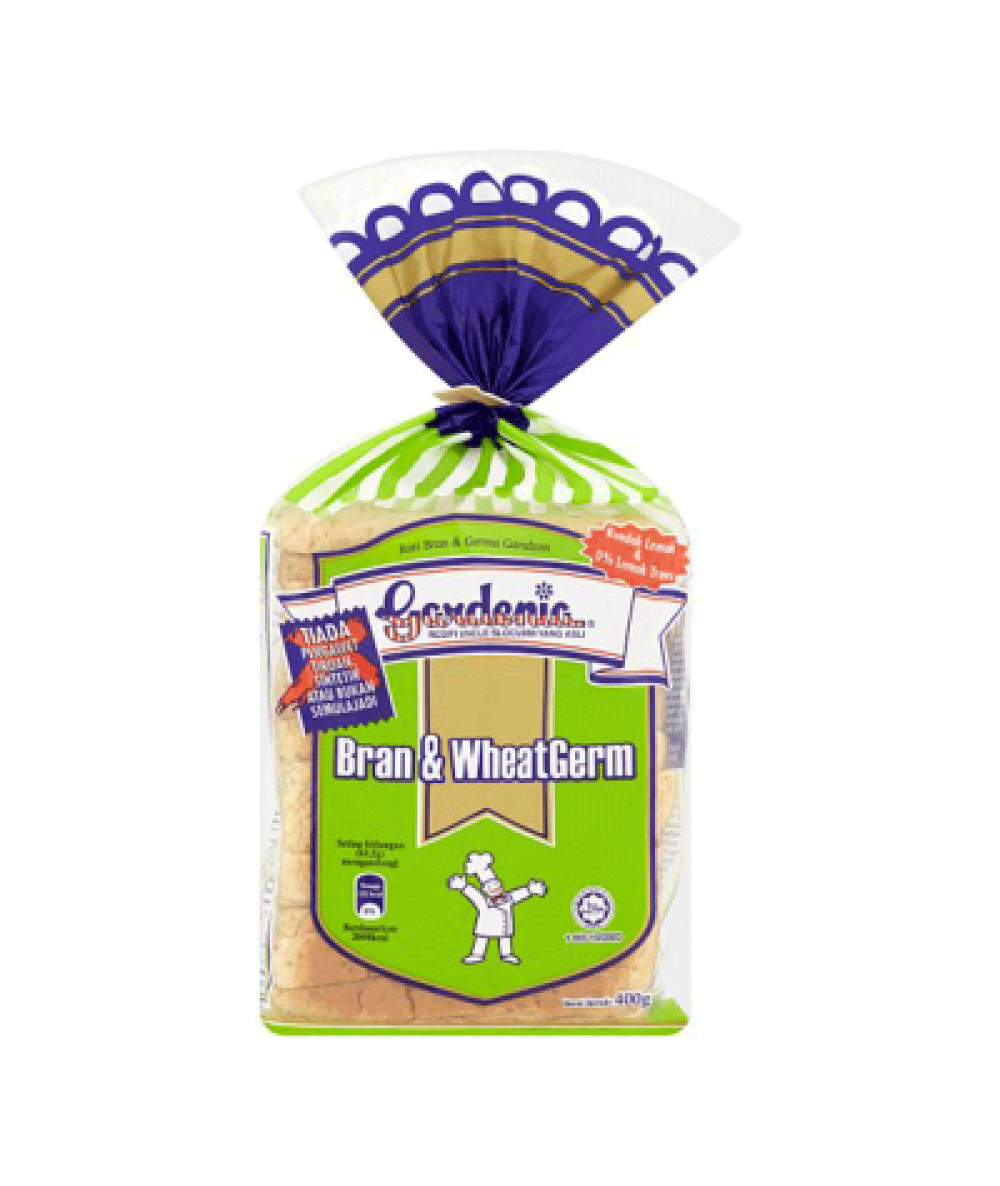 GARDENIA BRAN&WHEATGERM BREAD 400G