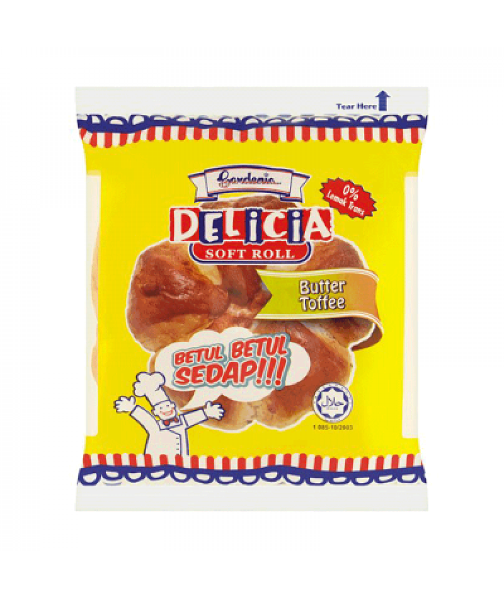 GARDENIA DELICIA SOFT ROLL BUTTER TOFFEE 50G