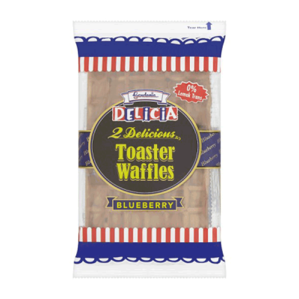 GARDENIA DELICIA TOASTER WAFFLES BLUEBERRY 42G