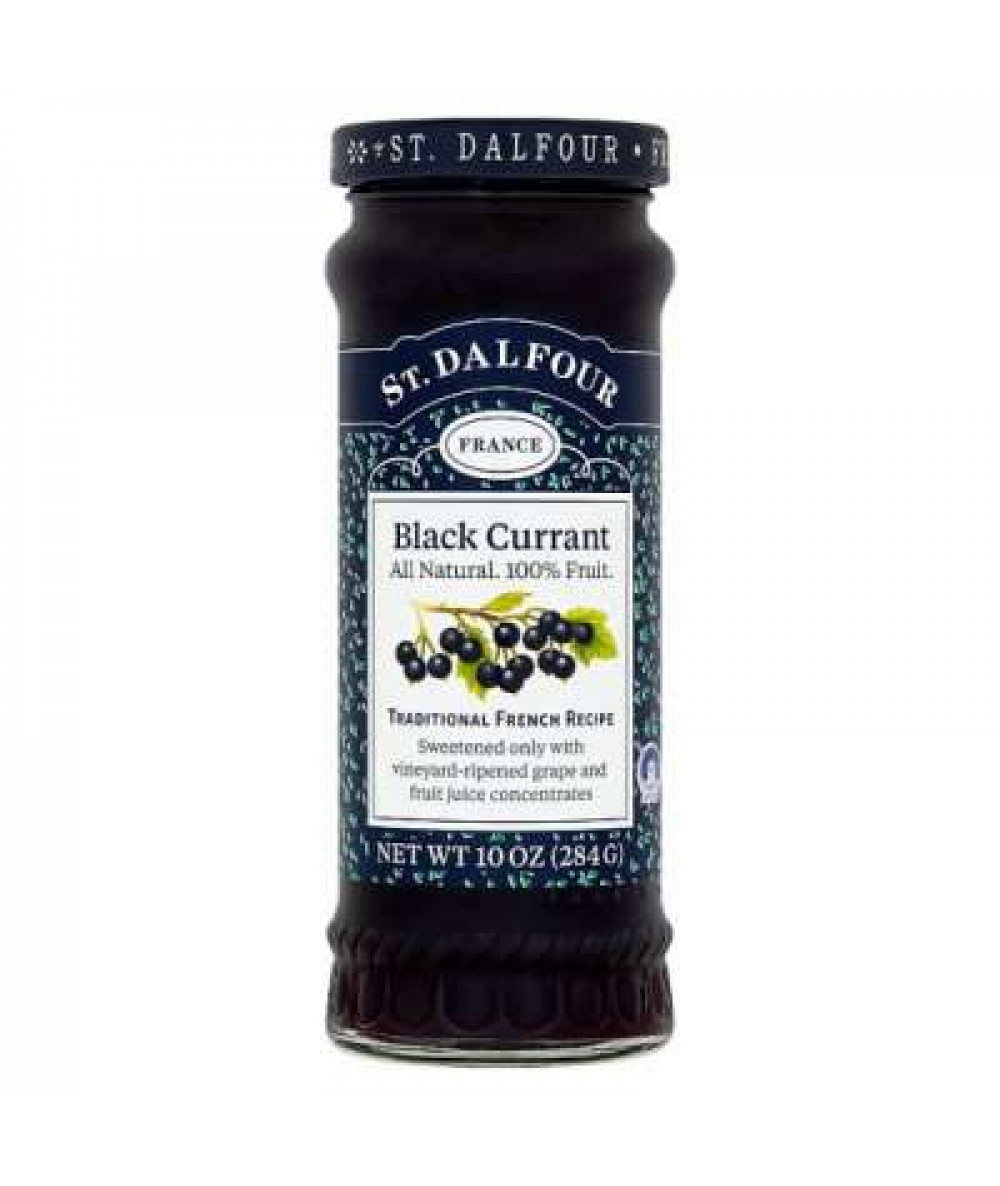 ST DALFOUR FRUIT SPREAD BLACKCURRANT 284G