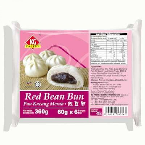 KG RED BEAN BUN 6PCS-60G