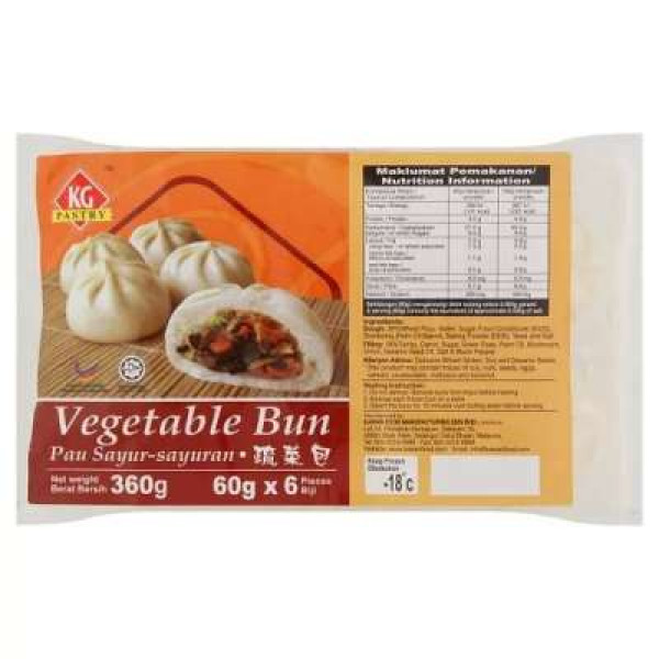 KG VEGETABLE BUN 6PCS-60G