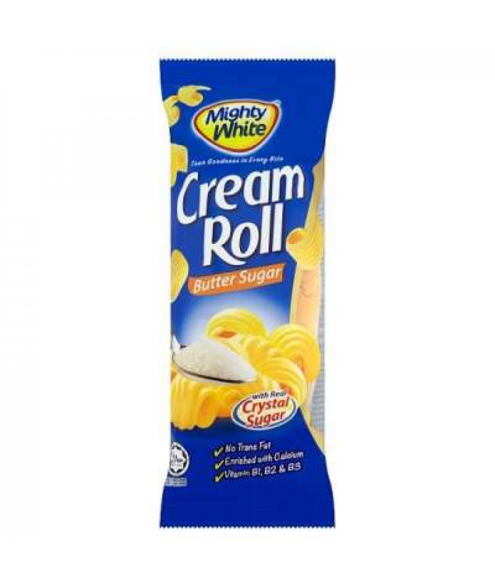 MIGHTY WHITE BUTTER SUGAR CREAM ROLL 50G