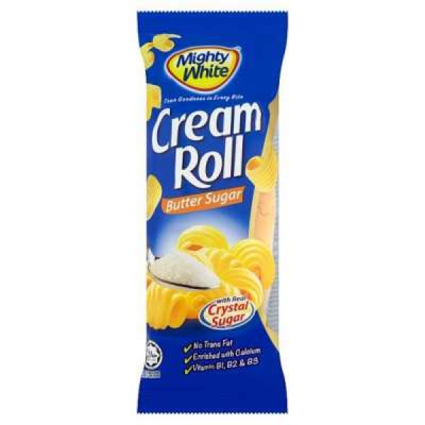 MIGHTY WHITE BUTTER SUGAR CREAM ROLL 50G