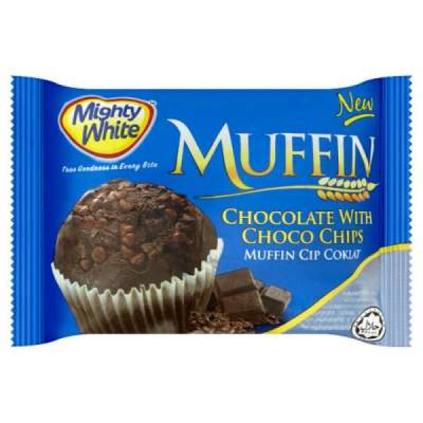 MIGHTY WHITE MUFFIN CHOCO CHIPS 70G