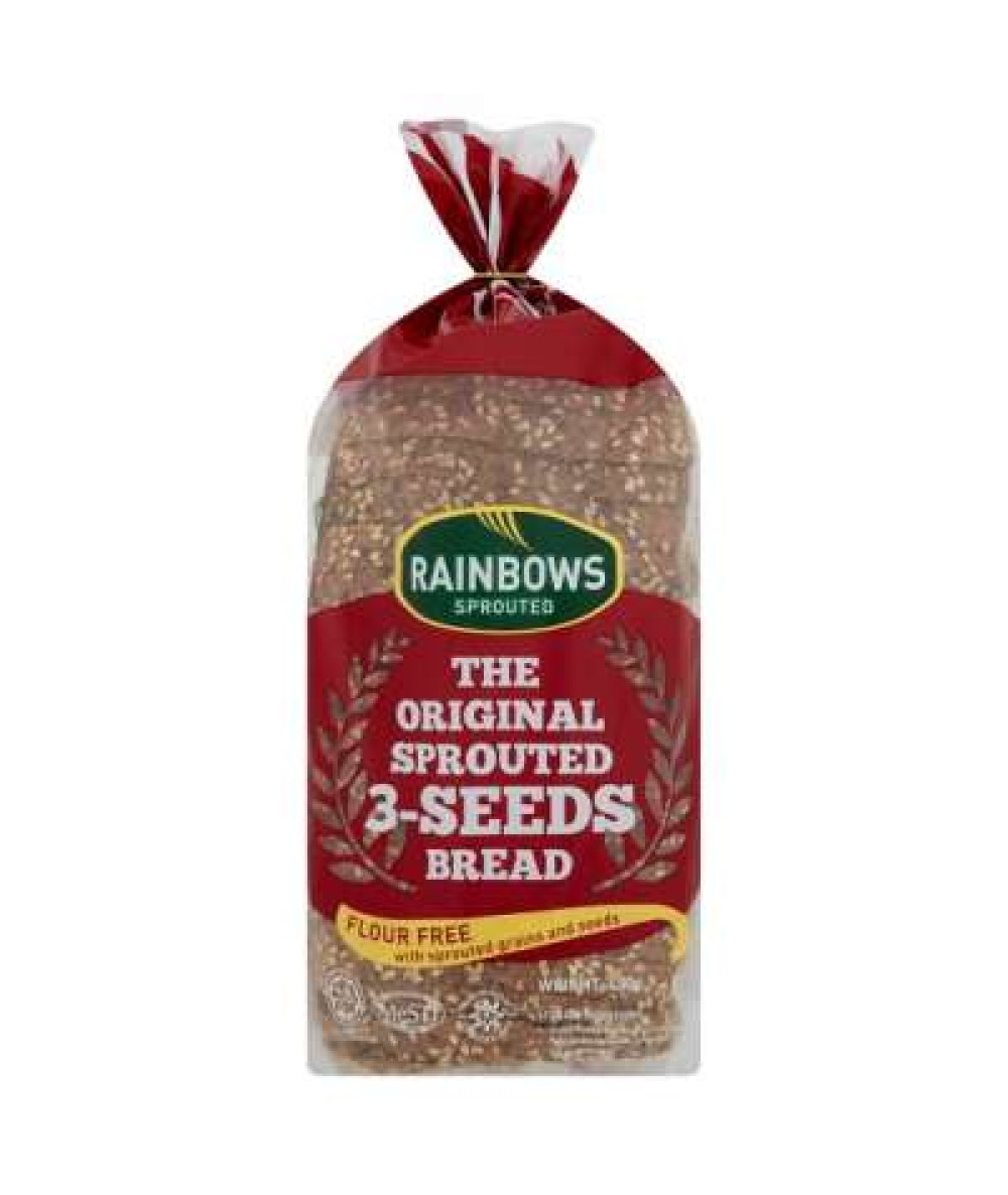 RAINBOWS SPROUTED THE ORIGINAL 3-SEEDS BREAD 450G