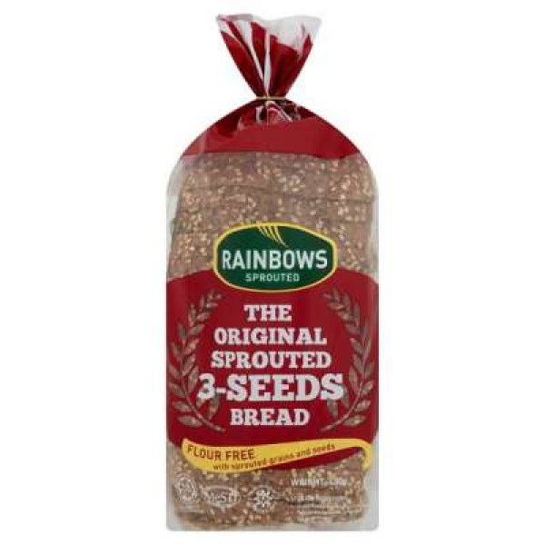 RAINBOWS SPROUTED THE ORIGINAL 3-SEEDS BREAD 450G