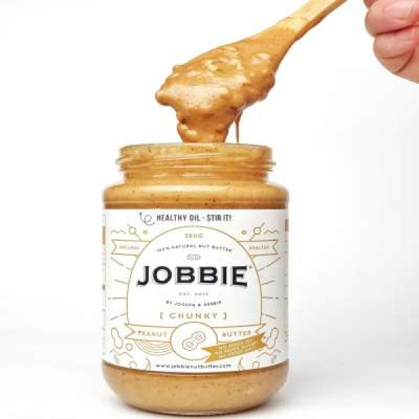 JOBBIE PURE PEANUT BUTTER CHUNKY 380G