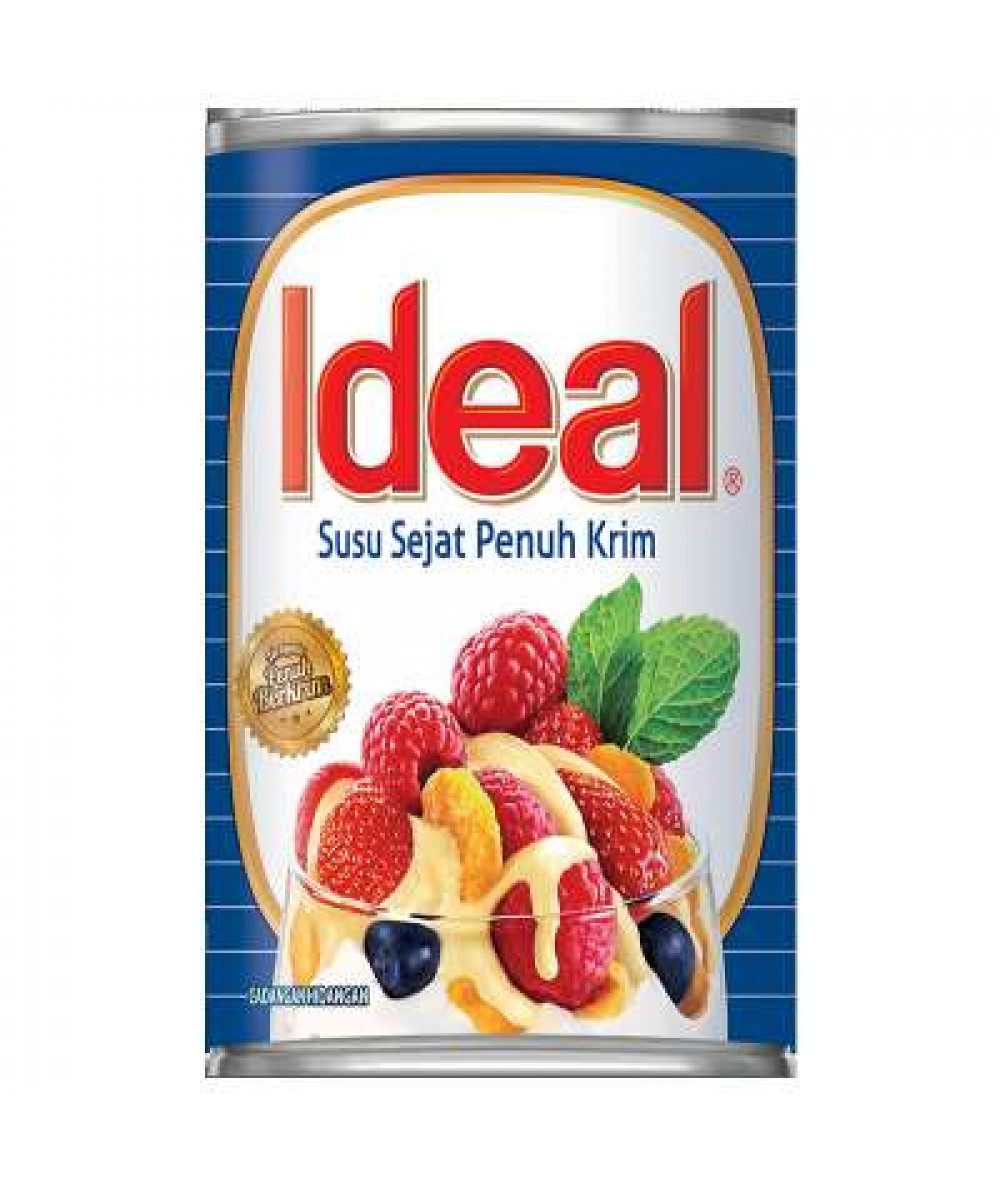 IDEAL EVAPORATED FULL CREAM MILK 390G