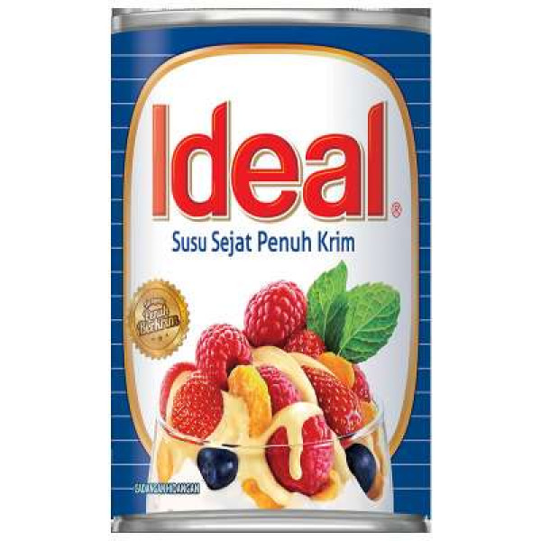 IDEAL EVAPORATED FULL CREAM MILK 390G