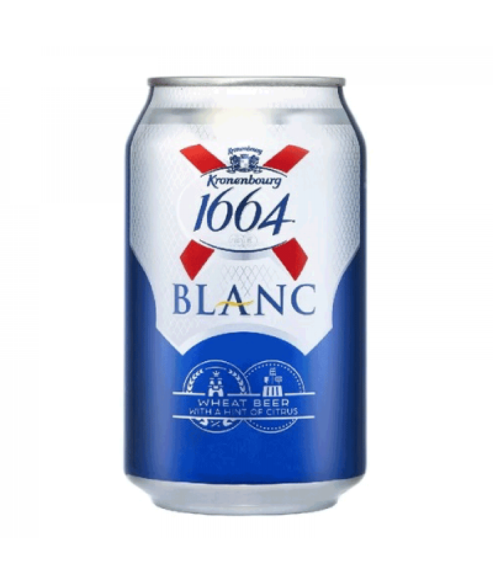 KRONENBOURG 1664 BLANC CAN 320ML