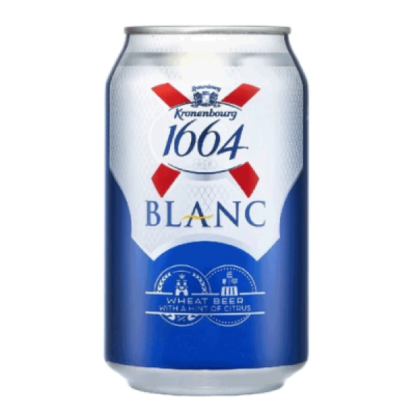 KRONENBOURG 1664 BLANC CAN 320ML