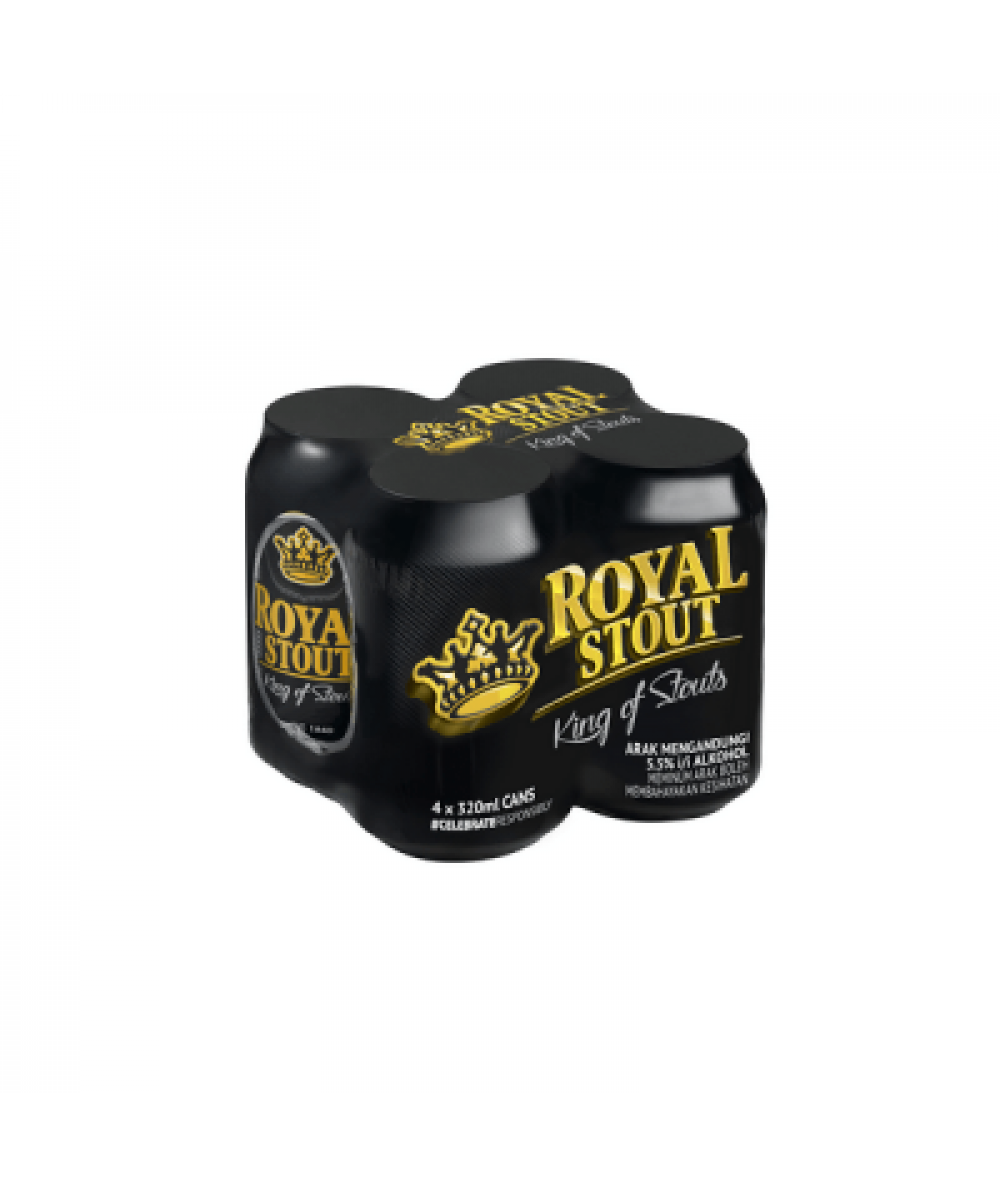 ROYAL STOUT CAN 320ML X 4