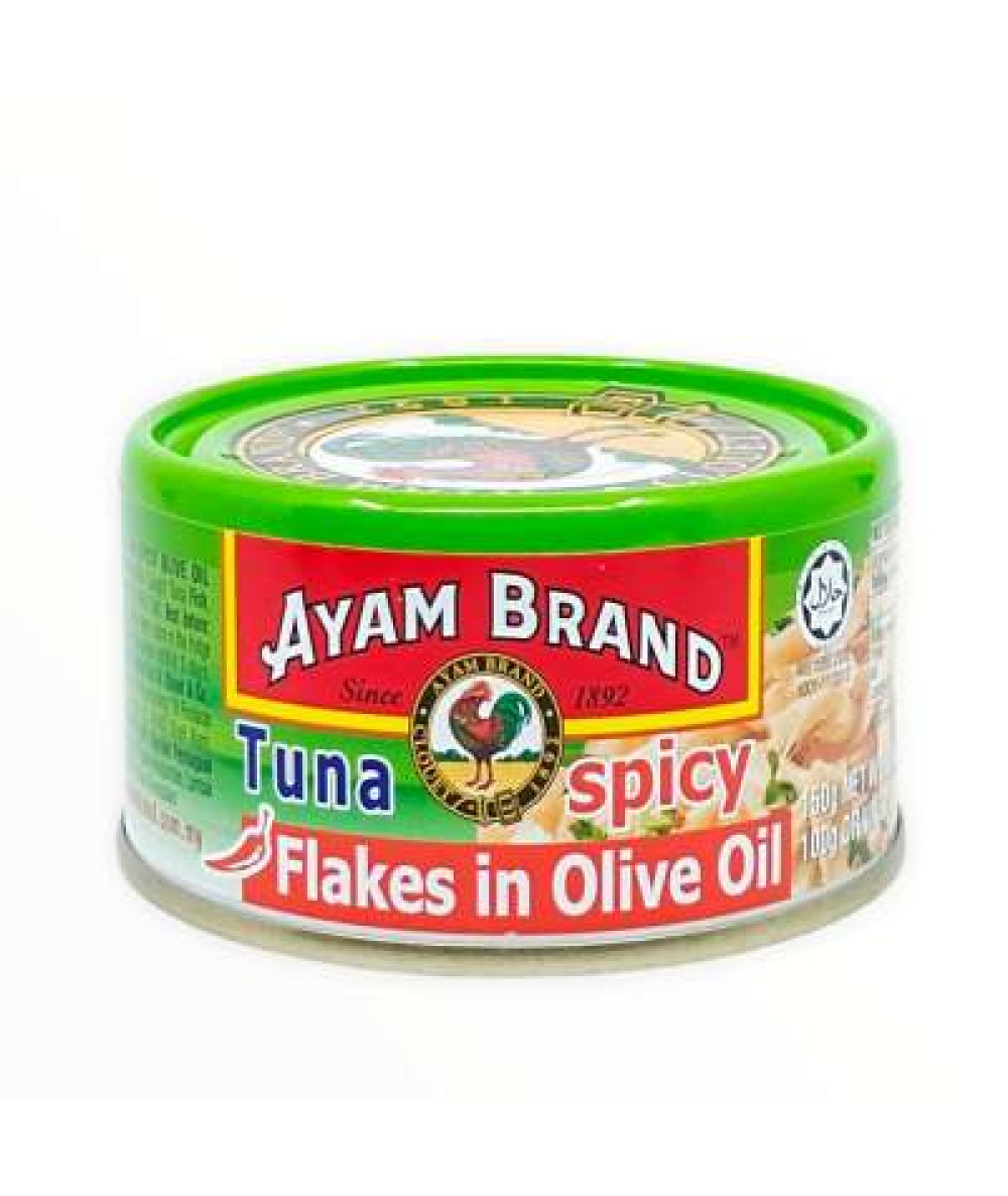 AYAMBRAND TUNA FLAKES SPICY OLIVE OIL 150G