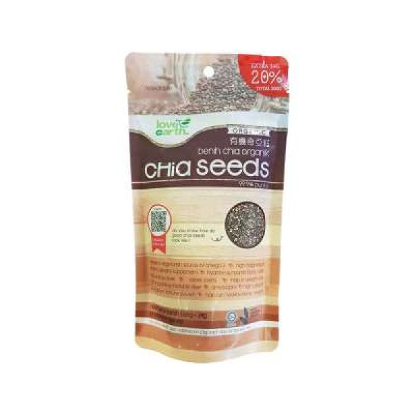 LOVE EARTH ORGANIC CHIA SEEDS 168G