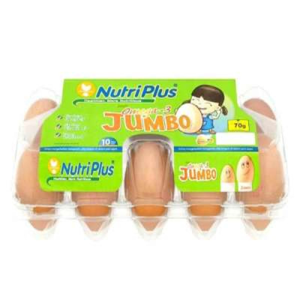 NUTRI PLUS OMEGA- 3 JUMBO EGGS 10'S