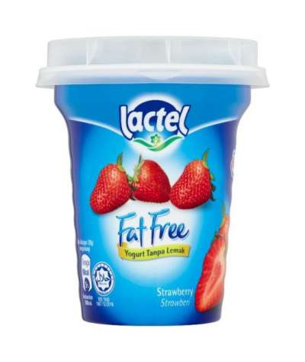 LACTEL FATFREE YGT STRAWBERRY 130G