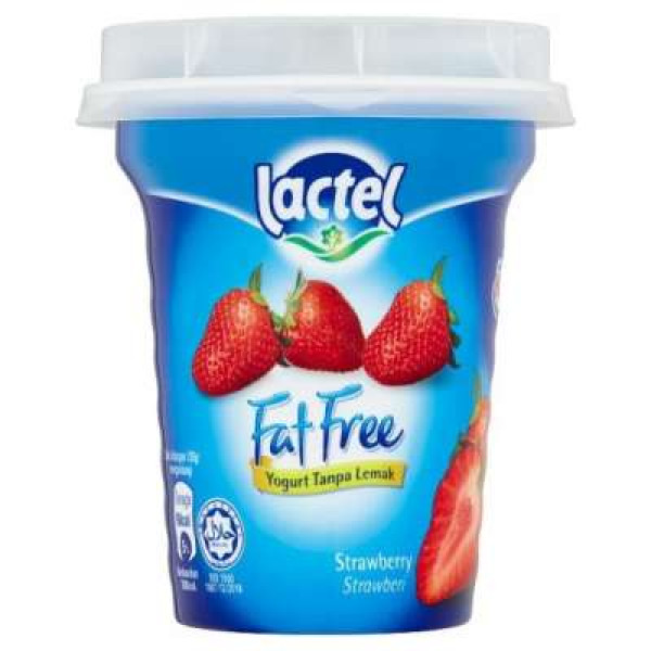 LACTEL FATFREE YGT STRAWBERRY 130G