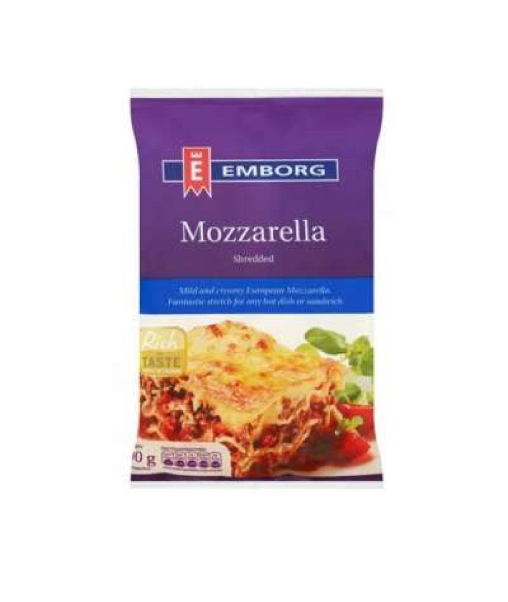 EMBORG MOZZARELLA SHREDDED 200GM 