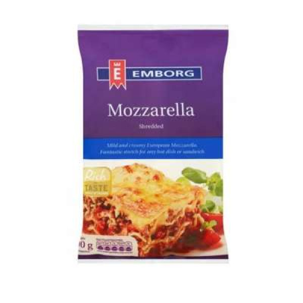 EMBORG MOZZARELLA SHREDDED 200GM 